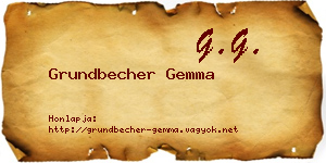 Grundbecher Gemma névjegykártya